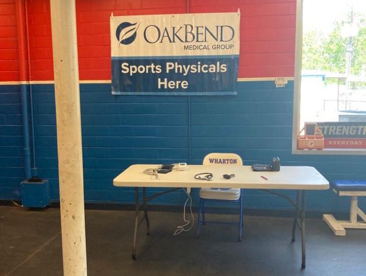 OMG Working with Wharton I.S.D. to provide Sports Physicals!